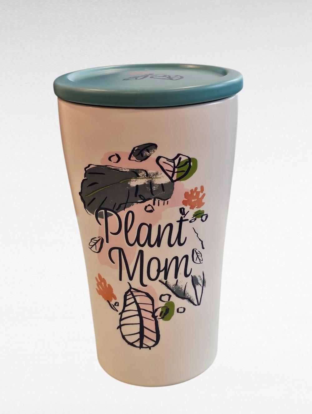 Opalhouse Plant Mom Ceramic Travel Tumbler with Lid 10oz